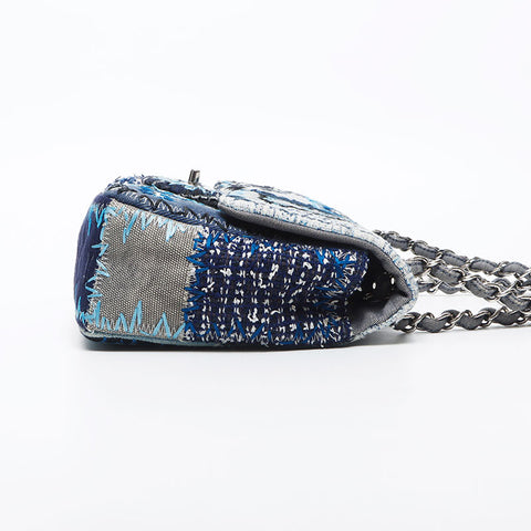 香奈儿拼布连锁肩袋蓝色WS11692