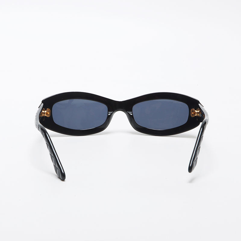 小物 CHANEL Coco Mark Matelasse Sunglasses Chanel Coco Mark Matelasse Sunglasses Black WS11693 – NUIR VINTAGE