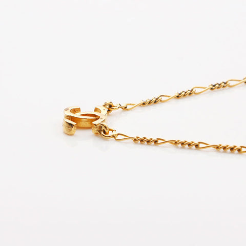 CHANEL COCO Mark Necklace gold WS11696