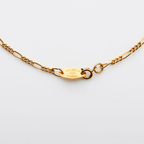 CHANEL COCO Mark Necklace gold WS11696