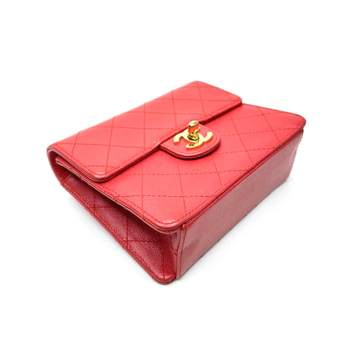 Chanel Minimatelasse Caviar Umhängetasche Rot WS1169