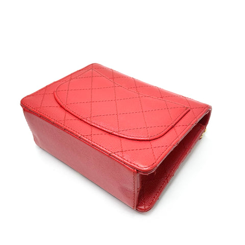 Chanel Minimatelasse Caviar Umhängetasche Rot WS1169