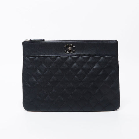 香奈儿香奈儿（Chanel Chanel）23 Matelasse Coco Mark Clutch Bag Black WS11702