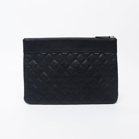 香奈儿香奈儿（Chanel Chanel）23 Matelasse Coco Mark Clutch Bag Black WS11702