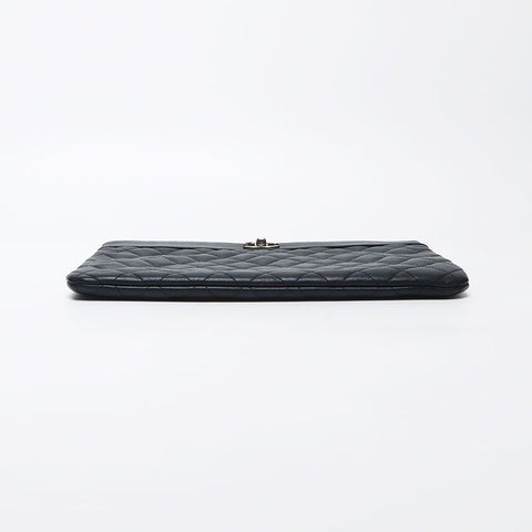 香奈儿香奈儿（Chanel Chanel）23 Matelasse Coco Mark Clutch Bag Black WS11702