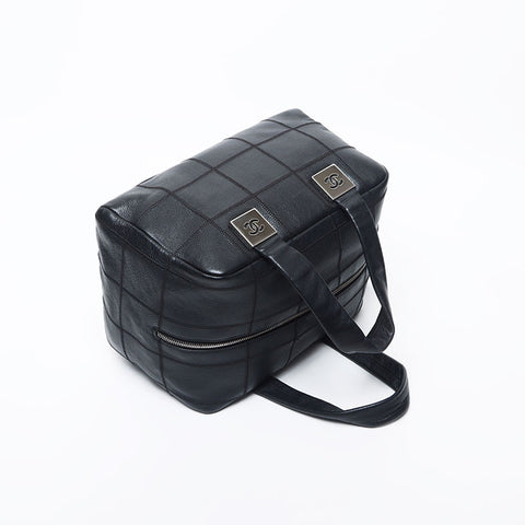 Chanel Chanel 8 Handtasche Coco Mark Chobar Chobar Boston Bag Black WS11707