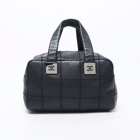 Chanel Chanel 8 Handtasche Coco Mark Chobar Chobar Boston Bag Black WS11707