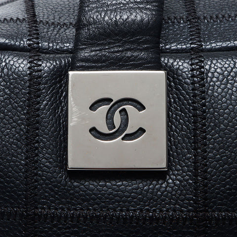 Chanel Chanel 8 Handtasche Coco Mark Chobar Chobar Boston Bag Black WS11707