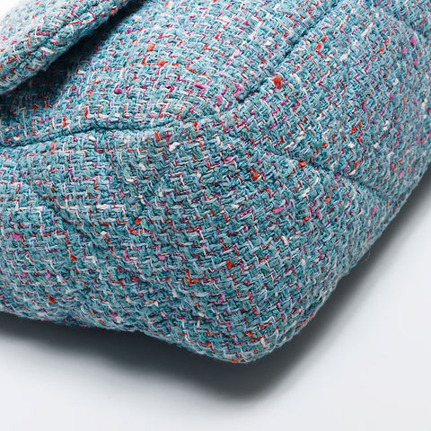 Chanel Chanel Nr. 31 Disneuf Chanel 19 2way Tweed Umhängetasche Blau WS11711