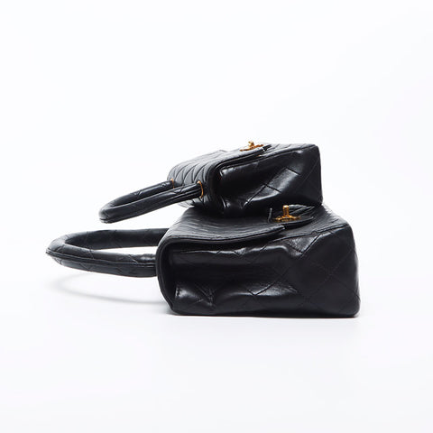 香奈儿香奈儿（Chanel Chanel）亲子袋Lambskin No. 1 Lambskin手提包黑色WS11717