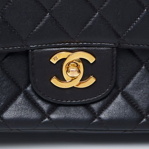 香奈儿香奈儿（Chanel Chanel）亲子袋Lambskin No. 1 Lambskin手提包黑色WS11717