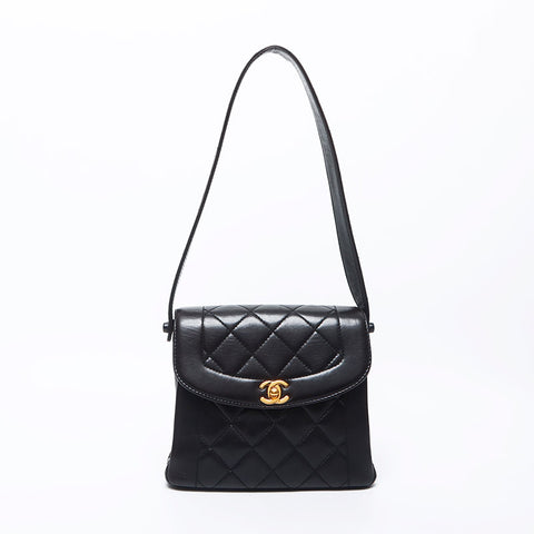香奈儿Chanel Matelasse Lambskin No. 5肩带黑色WS11722