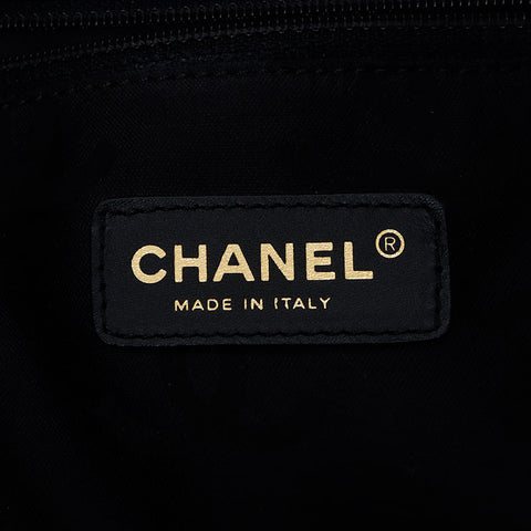 シャネル CHANEL 10番台 カゴバッグ チェーン ココマークラフィア ハンドバッグ ネイビー WS11732