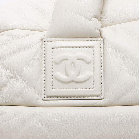 Chanel CHANEL No. 13 Coco Cocoon Coco Mark Boston Bag White WS11734