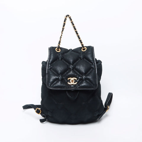 Chanel CHANEL No. 23 2016 Bubble Quilt Backpack/Daypack Black WS11740 – NUIR VINTAGE