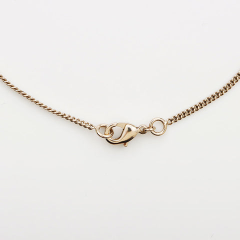 CHANEL B15B 2015 COCO Mark Pearl Necklace gold WS11746