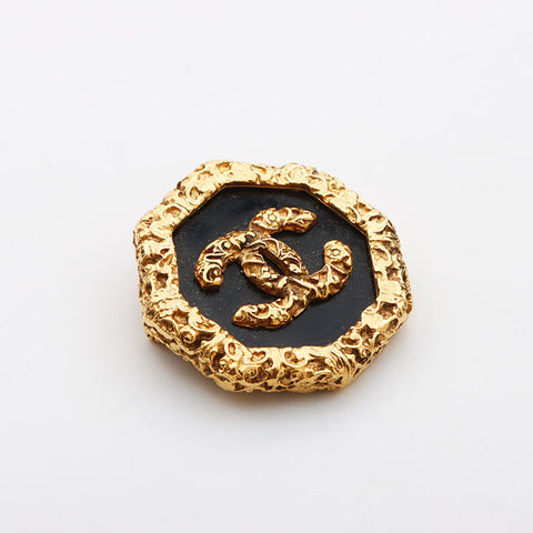 CHANEL 95A Magma COCO Mark 1995 年代胸针金色 WS11748