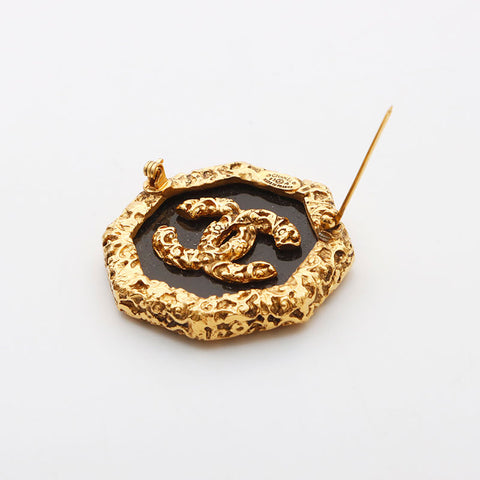 CHANEL 95A Magma COCO Mark 1995 年代胸针金色 WS11748