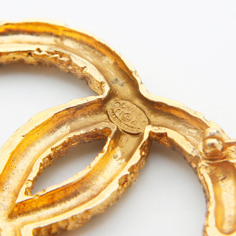 CHANEL 93 Magma Fringe Brooch gold WS11749