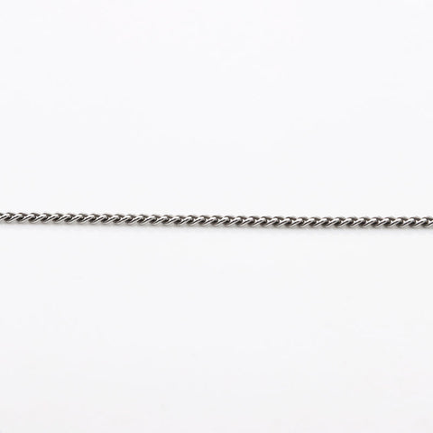 CHANEL 2016 Camellia Rhinestone COCO Mark 16P Necklace Silver black WS11750