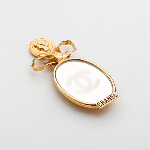 CHANEL COCO Mark Mirror Brooch gold WS11756