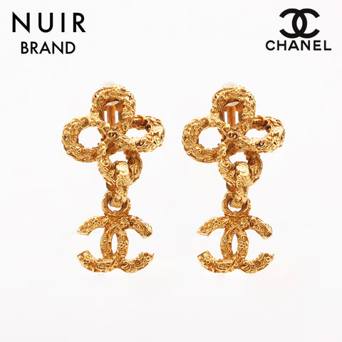 Chanel Chanel 03a Coco Mark Lava Boucles d'oreilles Gold WS11758