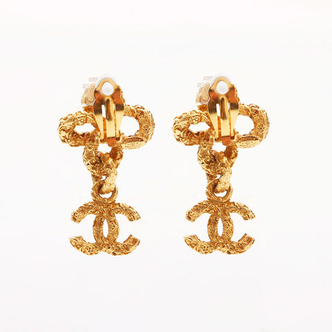 Chanel Chanel 03a Coco Mark Lava Boucles d'oreilles Gold WS11758