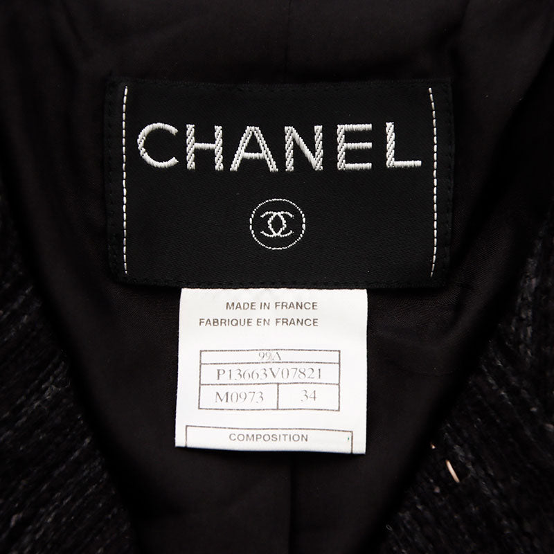 Chanel CHANEL 99A Tweed Size:34 1999s Jacket Black WS11768 – NUIR  