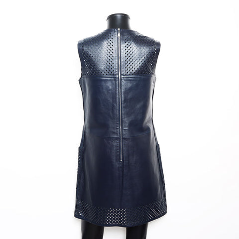 路易威登（Louis Vuitton）皮革无袖尺寸：38礼服海军WS11772