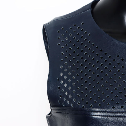 路易威登（Louis Vuitton）皮革无袖尺寸：38礼服海军WS11772