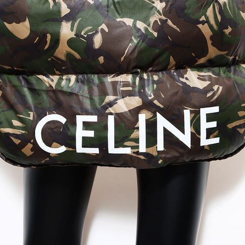 Celine Down Camouflage Hood 2021FW填充尺寸：48背心绿色WS11773