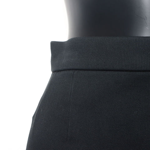 CHANEL Size:36 1990s cotton camellia button skirt setup black WS11786