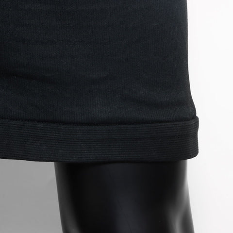 CHANEL Size:36 1990s cotton camellia button skirt setup black WS11786
