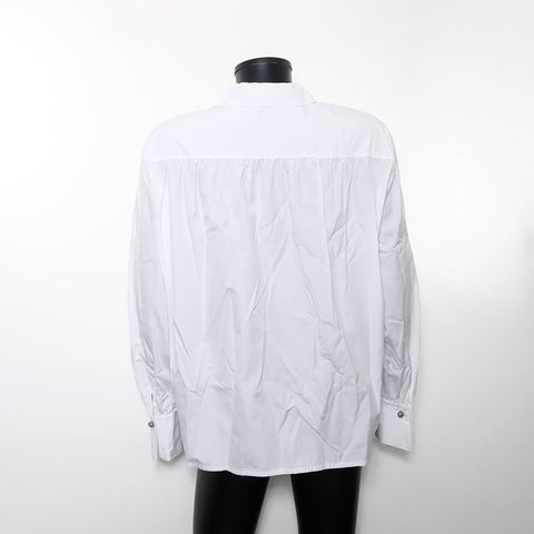 Christian Dior Size:M Logo Long sleeve shirt white WS11787