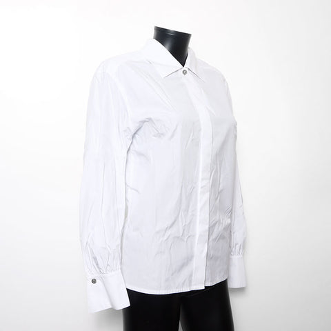 Christian Dior Size:M Logo Long sleeve shirt white WS11787