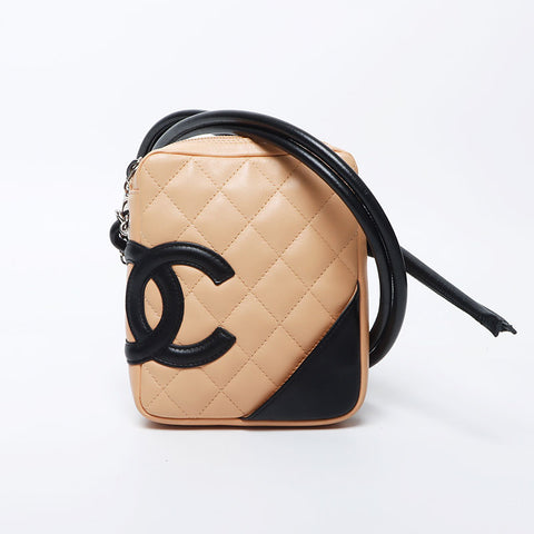 香奈儿（Chanel Cambon）线pochette 8号肩袋米色WS11796