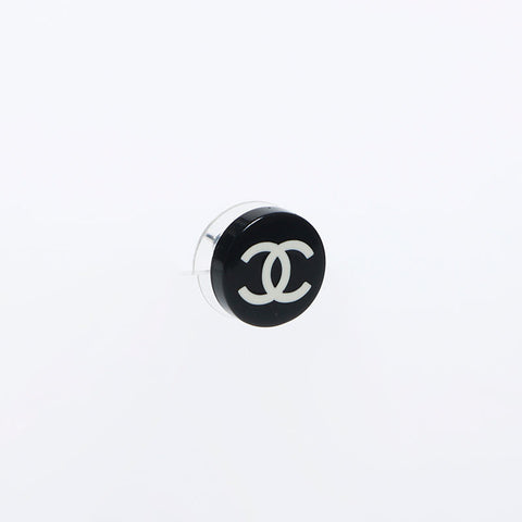 Chanel Chanel05p 2005 Coco Mark圆形耳环黑色WS11799