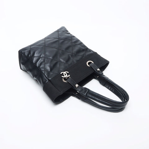 CHANEL Paris Biarritz PM Shoulder Bag black WS11802