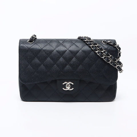 シャネル CHANEL マトラッセ 30 シルバー金具 キャビアスキン 15番台 2011-2012 ショルダーバッグ ブラック WS11806