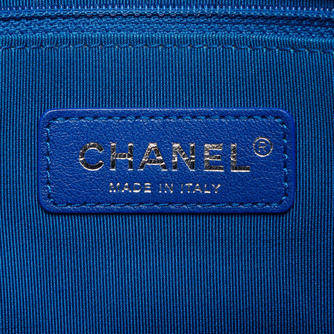 CHANEL Caviar Skin 30s Shoulder Bag blue WS11814