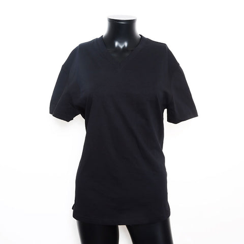 プラダ PRADA Size:S コットン Vネック 半袖Ｔシャツ ブラック WS11820