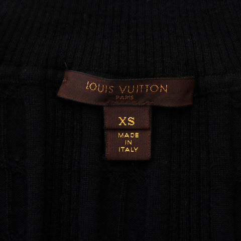Louis Vuitton Louis Vuitton Größe: XS Charmed Cashmere High Neck Strick Schwarz WS11827