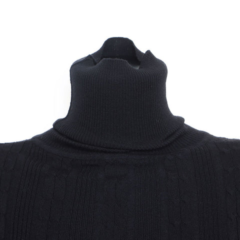 Louis Vuitton Louis Vuitton Größe: XS Charmed Cashmere High Neck Strick Schwarz WS11827
