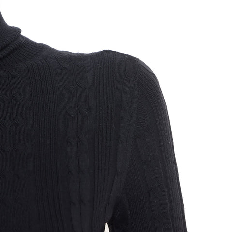 Louis Vuitton Louis Vuitton Größe: XS Charmed Cashmere High Neck Strick Schwarz WS11827