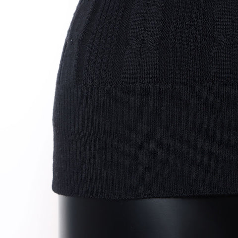 Louis Vuitton Louis Vuitton Größe: XS Charmed Cashmere High Neck Strick Schwarz WS11827
