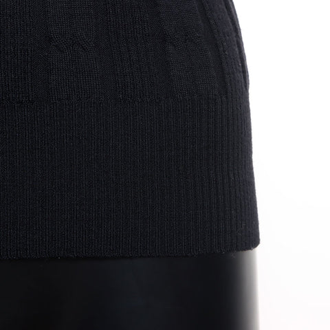 Louis Vuitton Louis Vuitton Größe: XS Charmed Cashmere High Neck Strick Schwarz WS11827