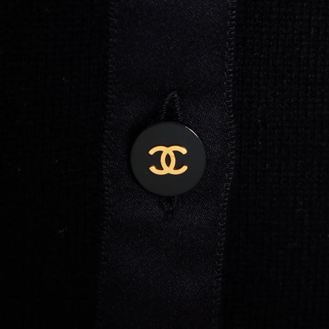 Chanel Chanel Größe: 38 Cashmere Coco Button 95A 1995S Setup Schwarz WS11838