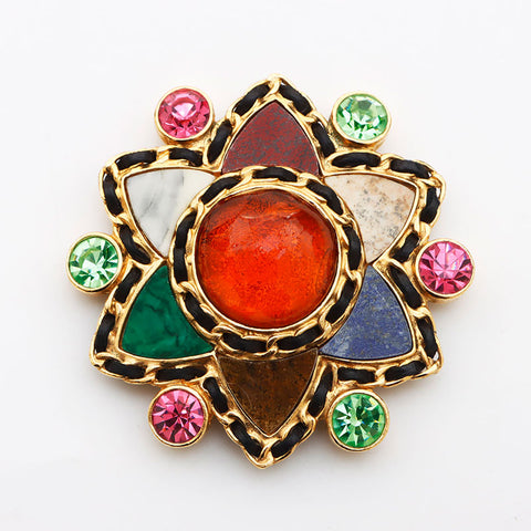 CHANEL Gripoa 95A 1995 Brooch multicolor WS11839