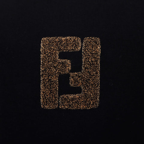 Fendi Taille: 42 LOGO 1980 SABLIPE À MANDE LONNE NOIR WS11847