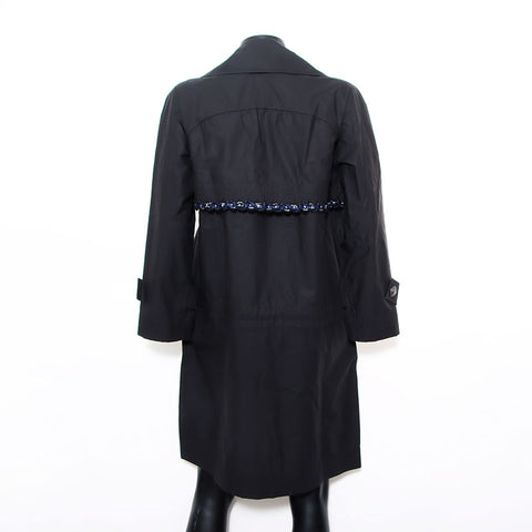 Chanel Size:40 Trench Coco Button Coat Coat Black WS11848